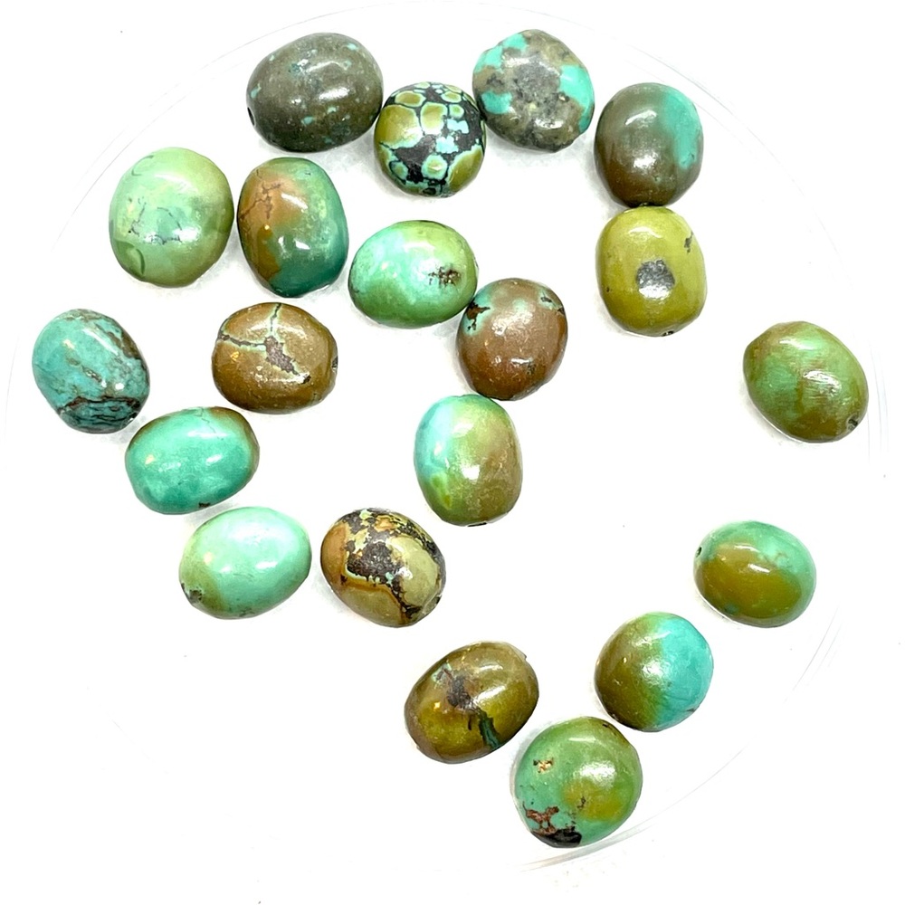 Lot of 20 Natural Turquoise Beads